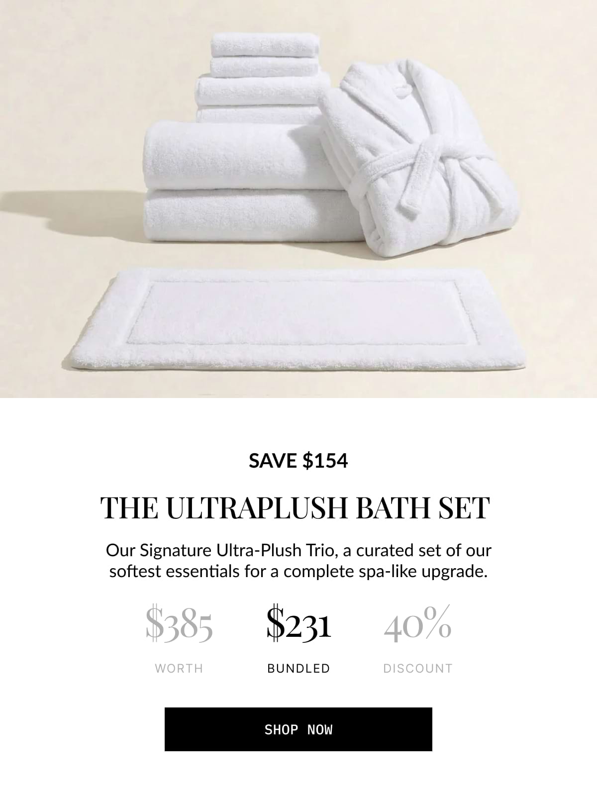 ITALIC | The ultraplush bath set