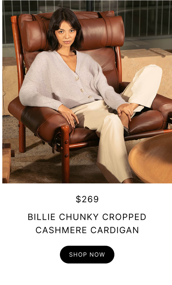Billie Chunky Cropped Cashmere Cardigan