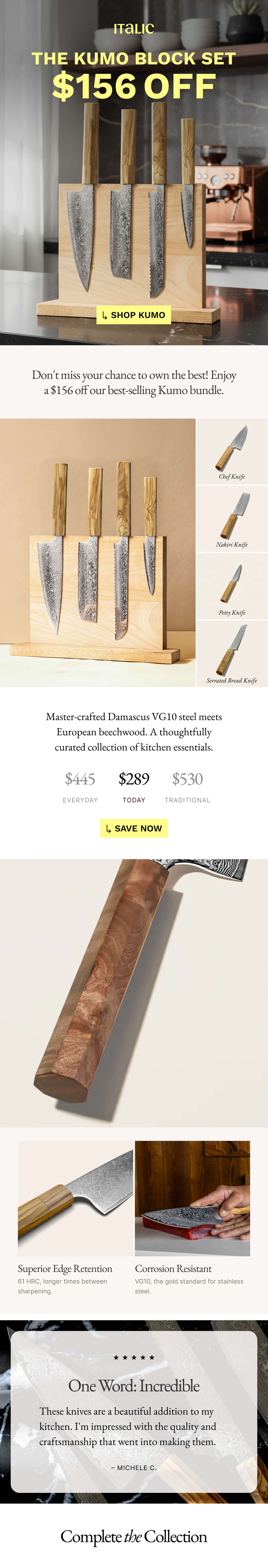 Italic | Kumo Block Set | $156 OFF