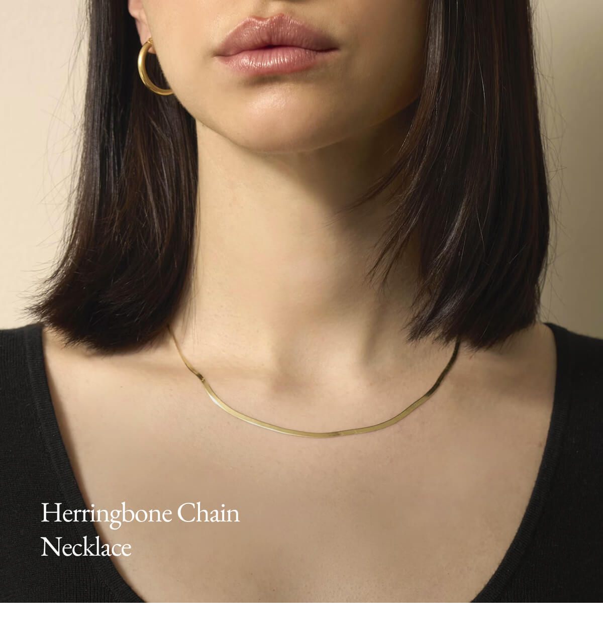 Italic | Life is Luxury | Bold Herringbone Chain Necklace