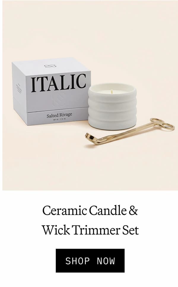 CERAMIC CANDLE & WICK TRIMMER