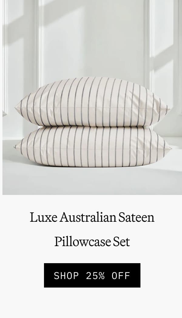Luxe Australian Sateen Pillowcase Set