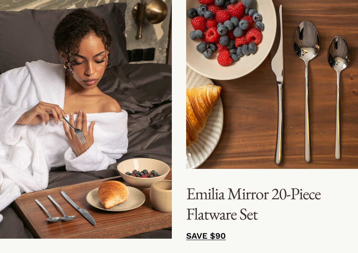 Emilia Mirror 20-Piece Flatware Set