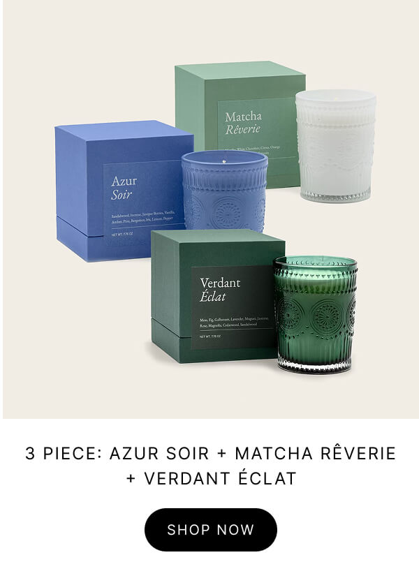 3 Piece: Azur Soir + Matcha Rêverie + Verdant Éclat