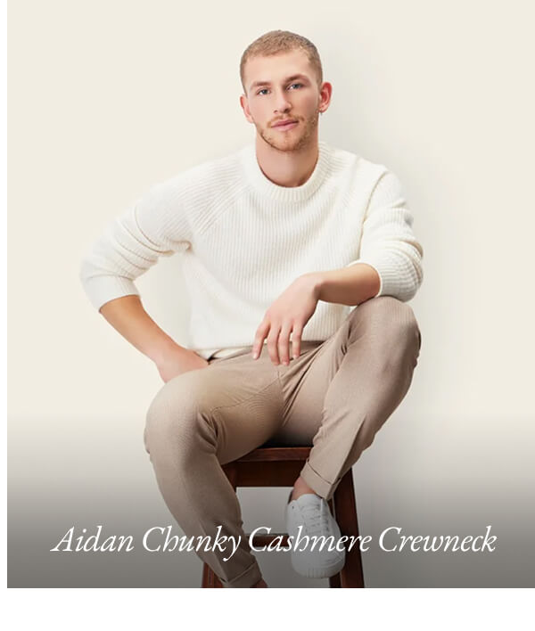 Aidan Chunky Cashmere Crewneck