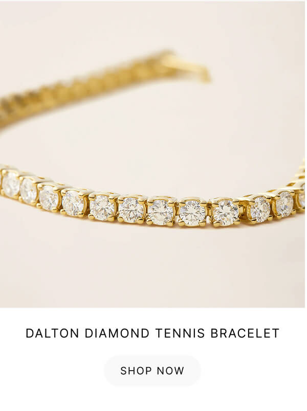 18k Solid Gold Dalton Diamond Tennis Bracelet