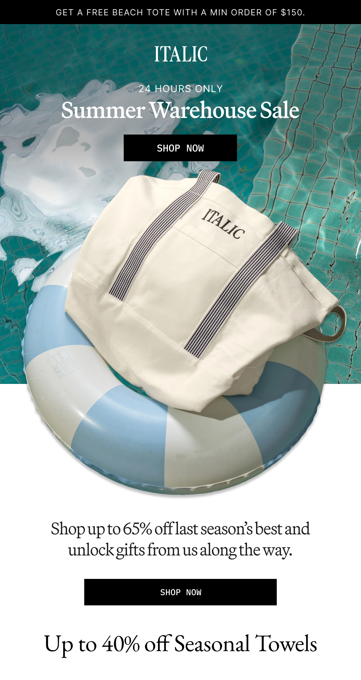 ITALIC | Summer Warehouse Sale