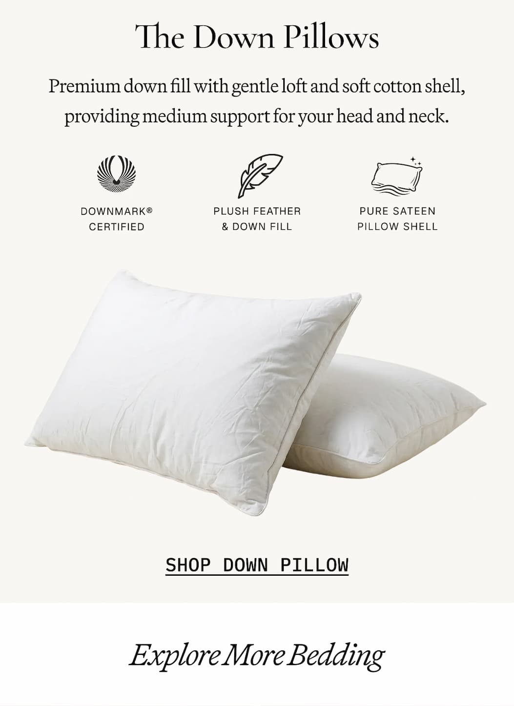 ITALIC | The Down Pillows