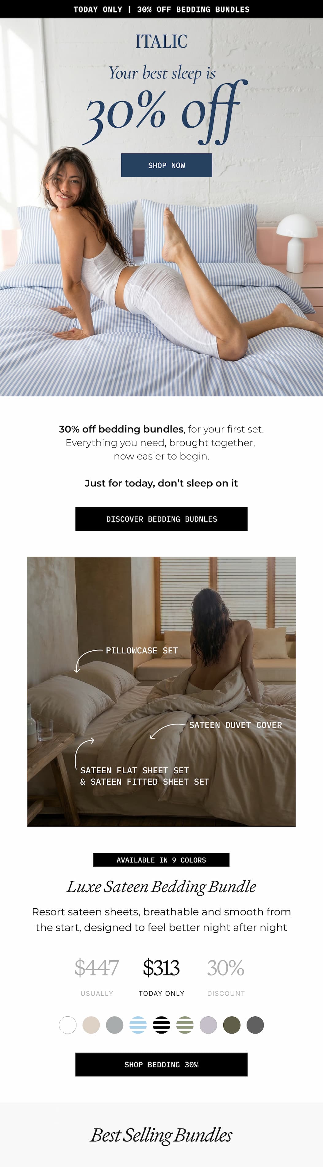 ITALIC | 30% off Bedding Bundle