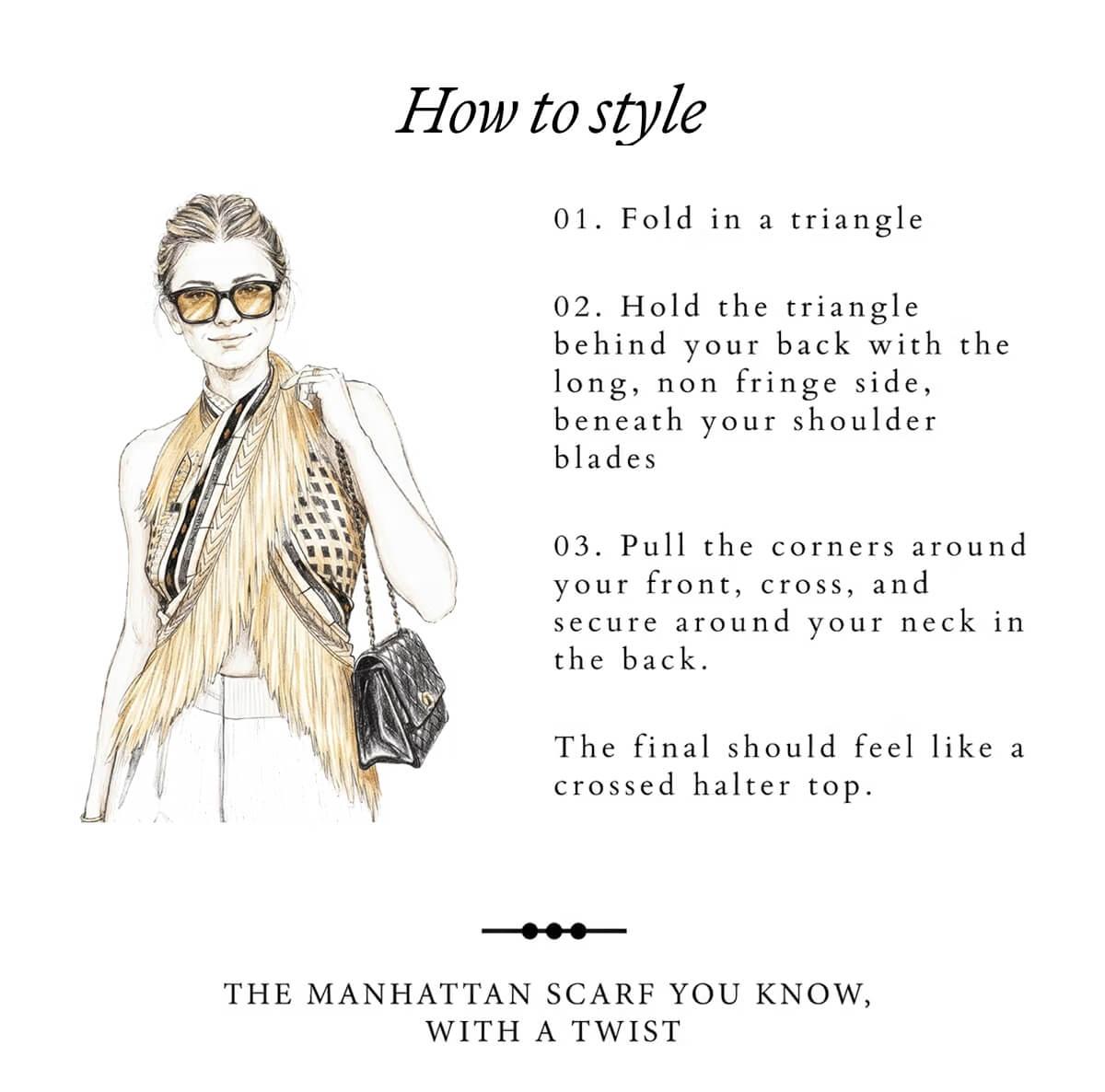 ITALIC | The Manhattan Fringe Scarf