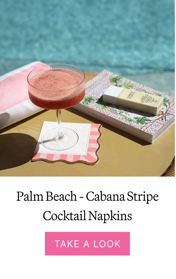 Palm Beach - Cabana Stripe Cocktail Napkins