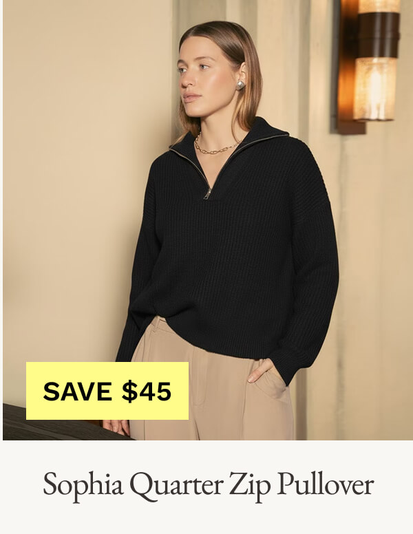 Sophia Quarter Zip Pullover