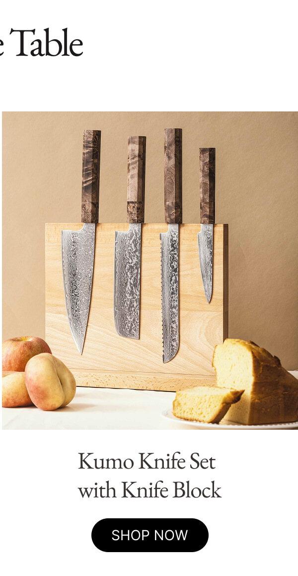 Kumo Knife Set with Knife Block