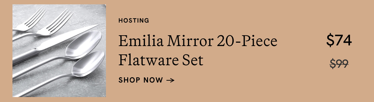 Emilia Mirror 20-Piece Flatware Set