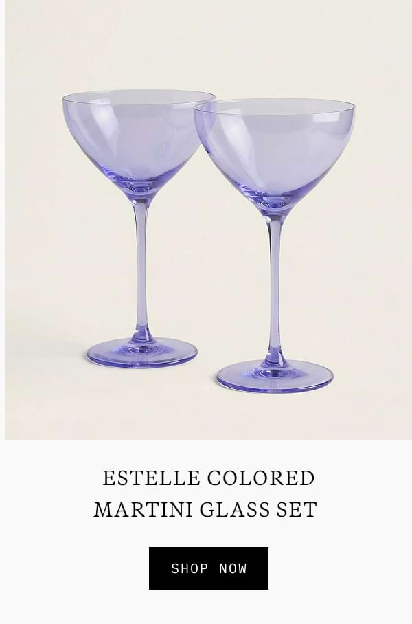 Estelle Colored Martini Glass Set