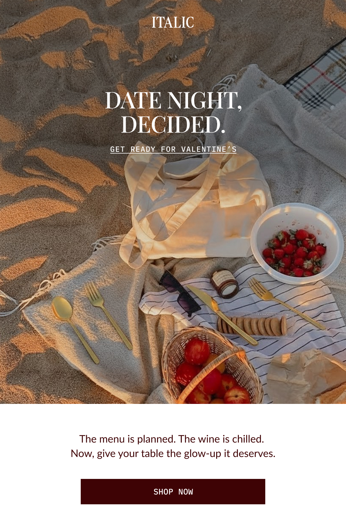 ITALIC | Date night Decided