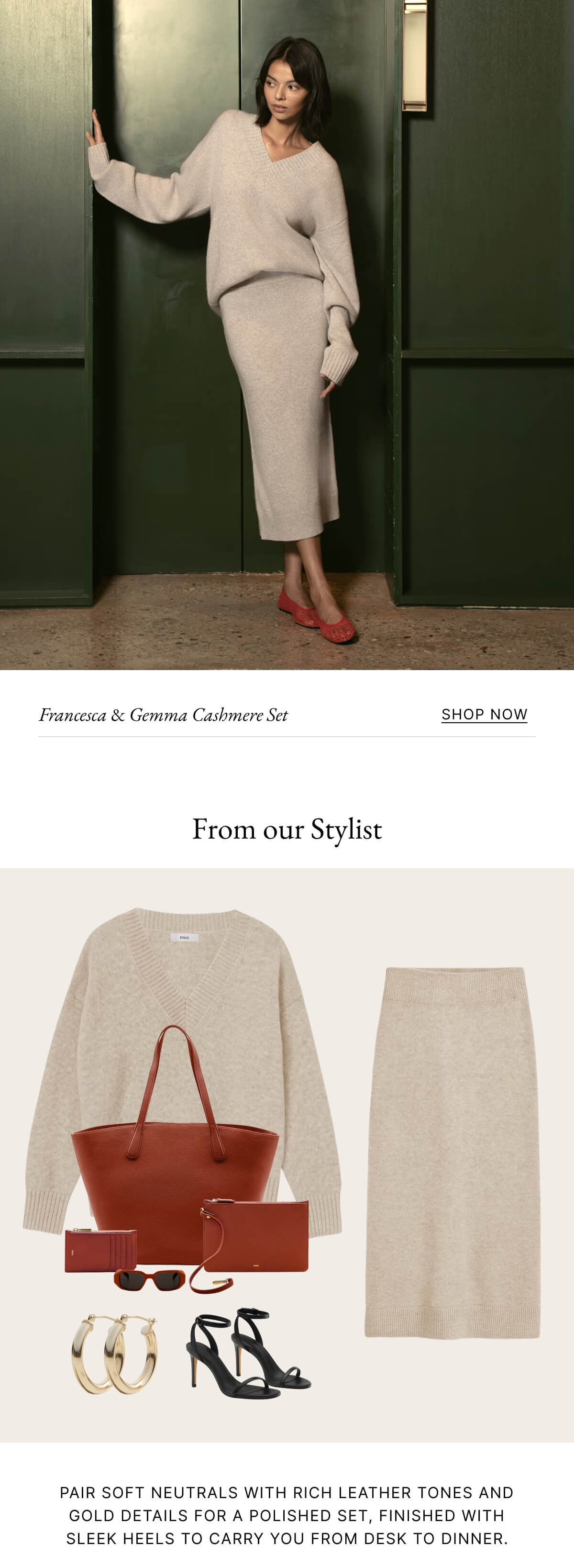 Francesca & Gemma Cashmere Set SHOP NOW | From our Stylist