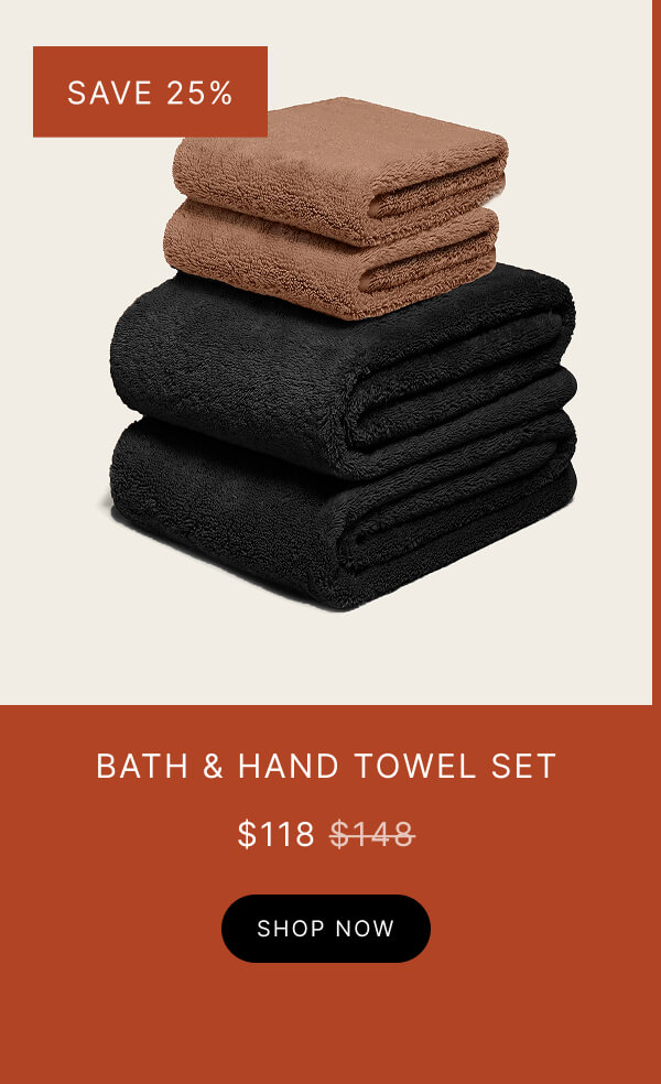 BATH & HAND TOWEL SET