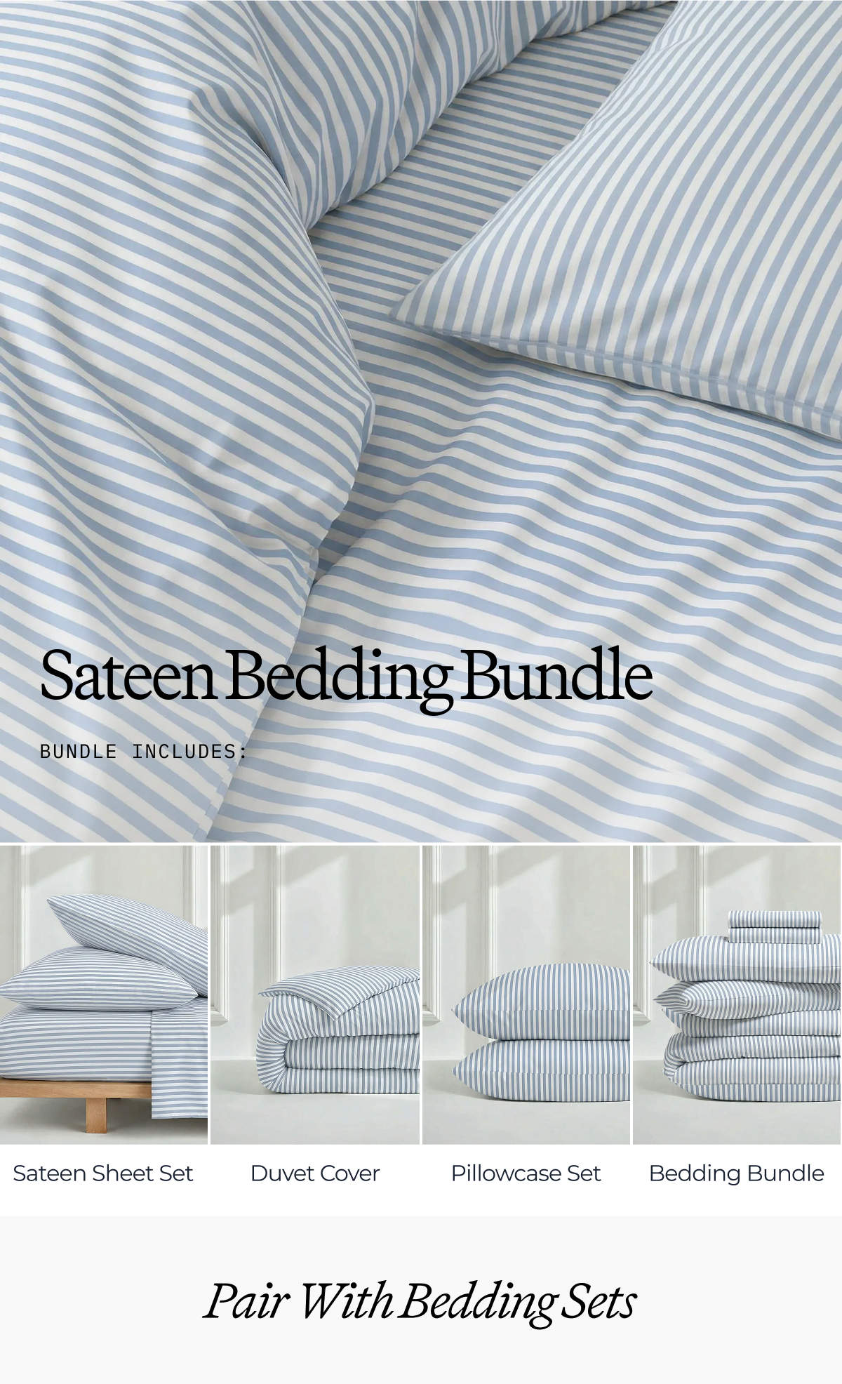 Sateen Bedding Bundle