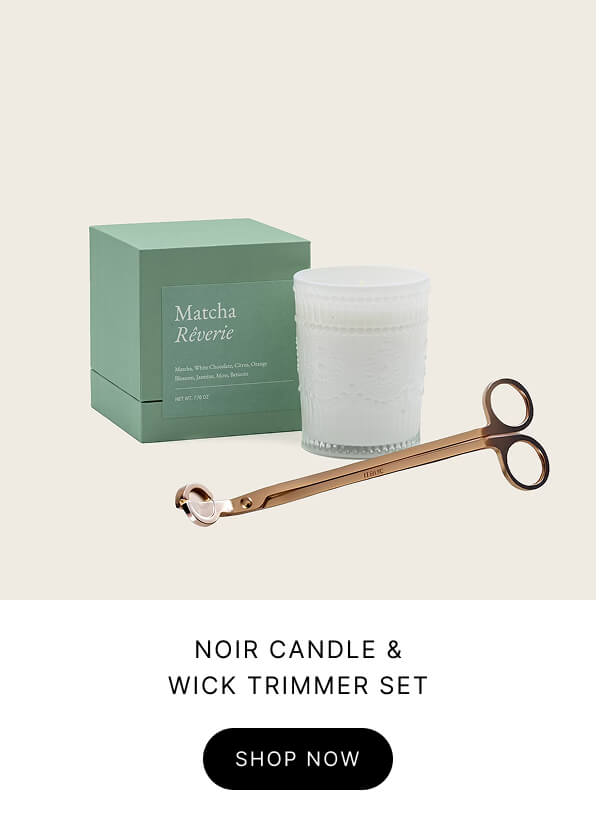 Noir Candle & Wick Trimmer Set