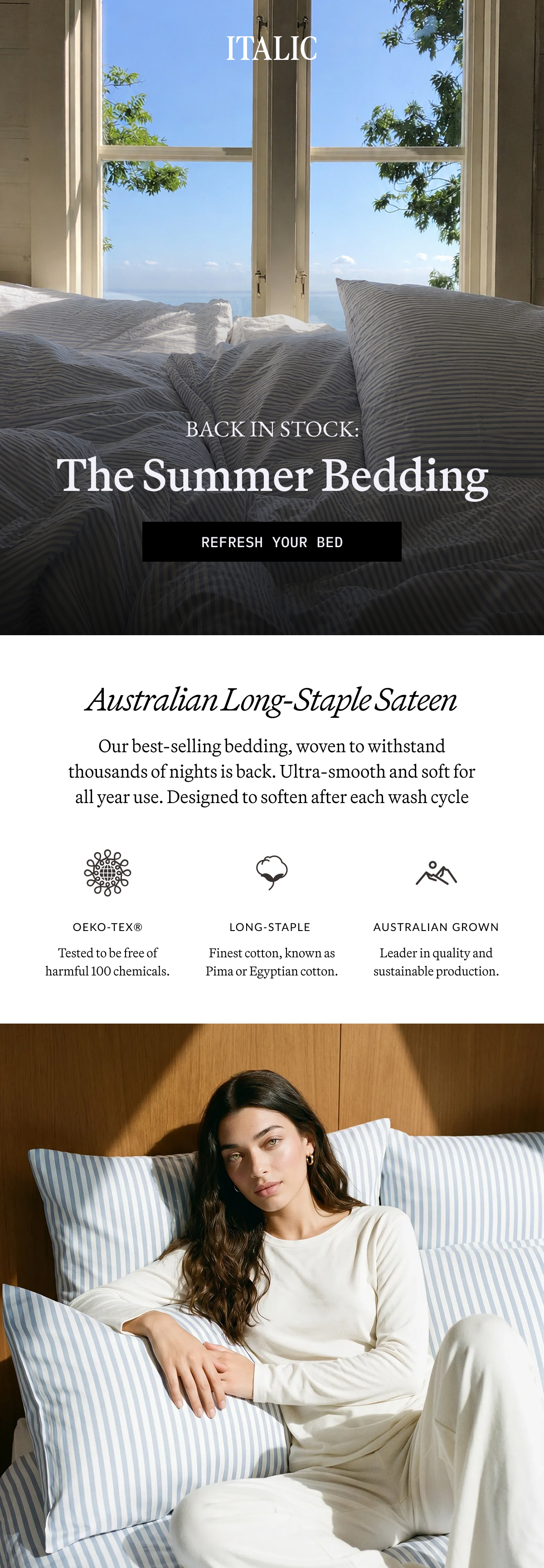 ITALIC | Open Windows, Fresh Sheets