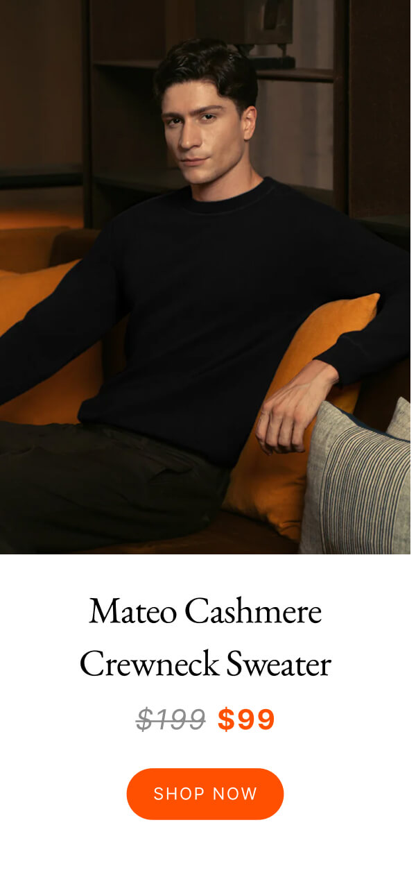 Mateo Cashmere Crewneck Sweater