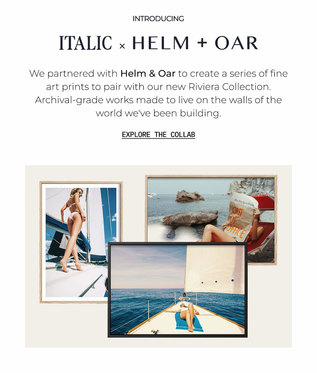 ITALIC | Wall Decors by HELM + OAR