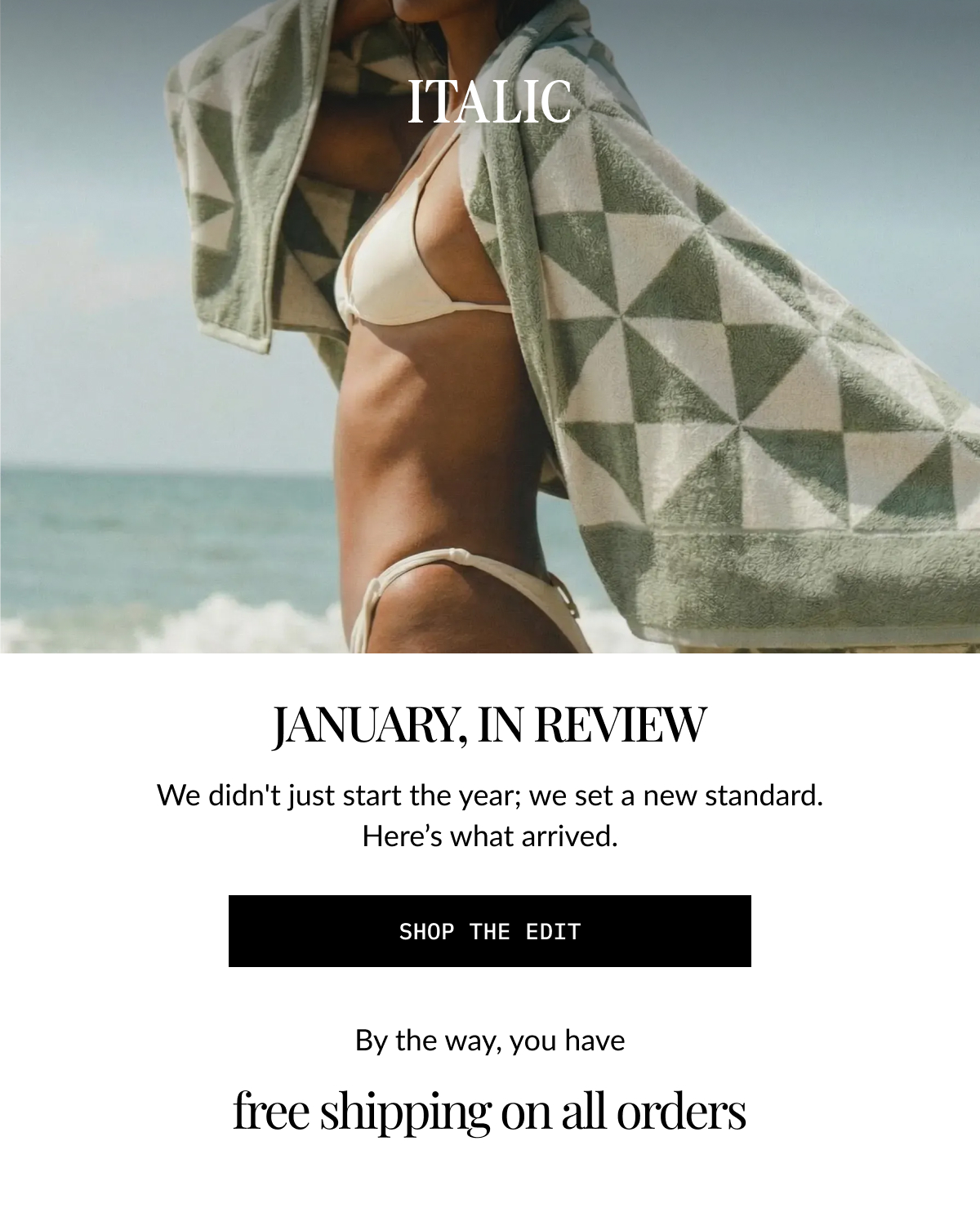 ITALIC | JANUARY IN REVIEW