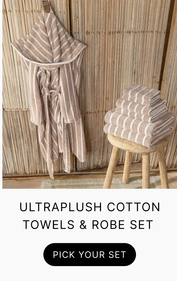 ULTRAPLUSH COTTON TOWEL AND ROBE SET