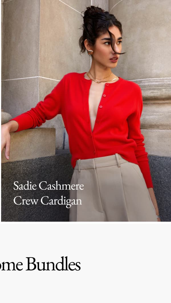 Sadie Cashmere Crew Cardigan