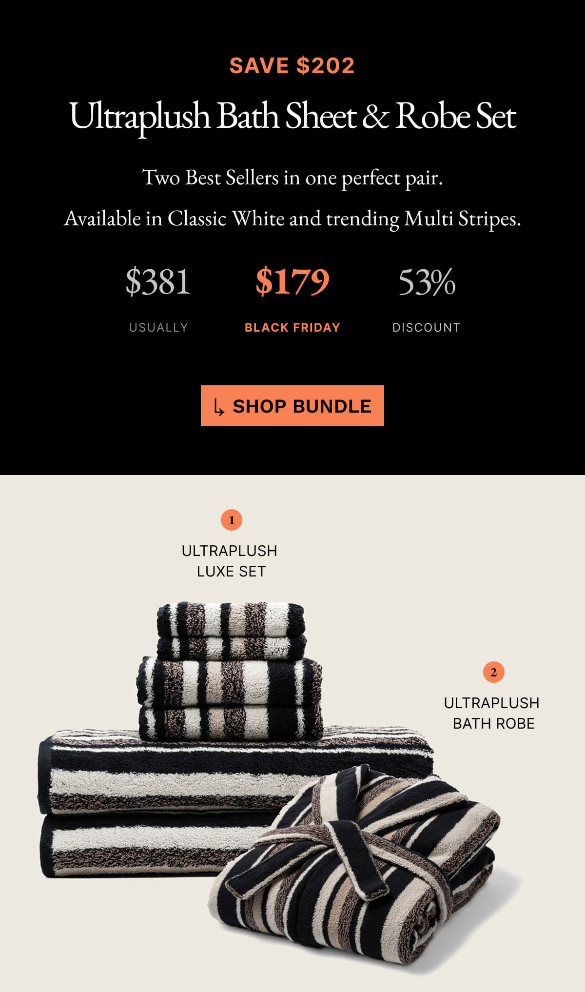 Ultraplush Bath Sheet and Robe Set