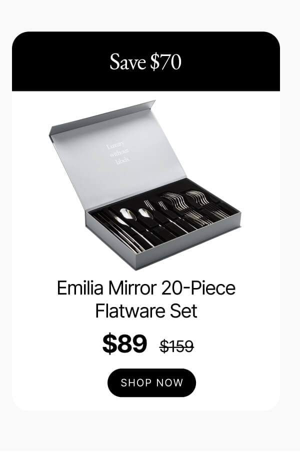 Emilia Mirror 20-Piece Flatware Set