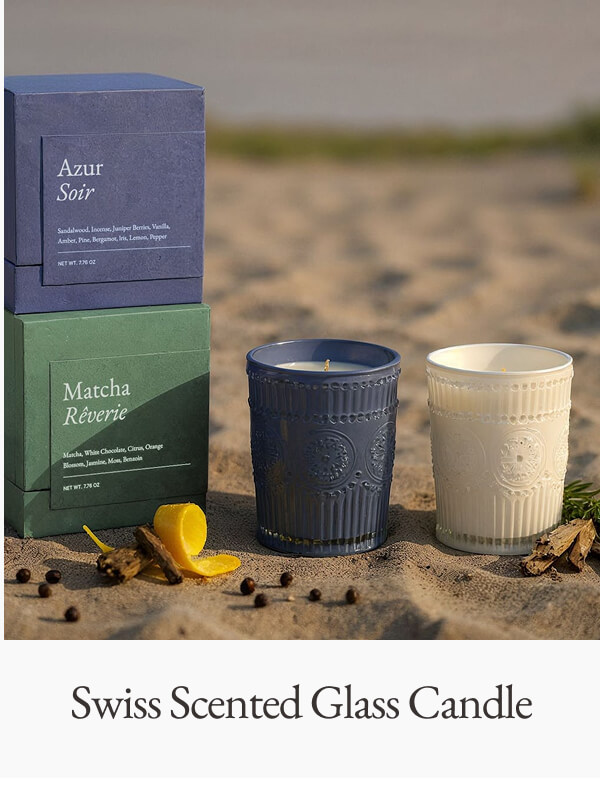 Swiss Scented Glass Candle