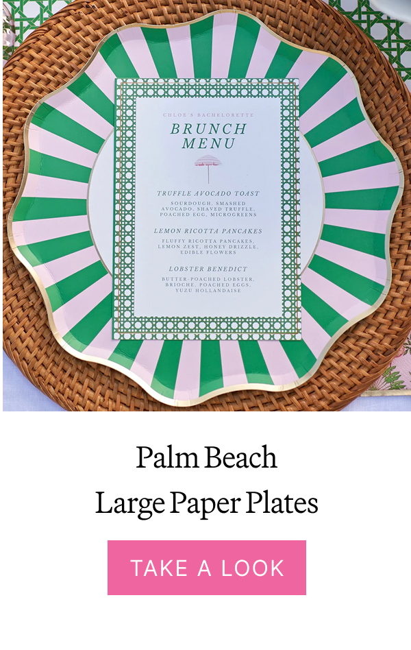 Palm Beach - Large Paper Plates
