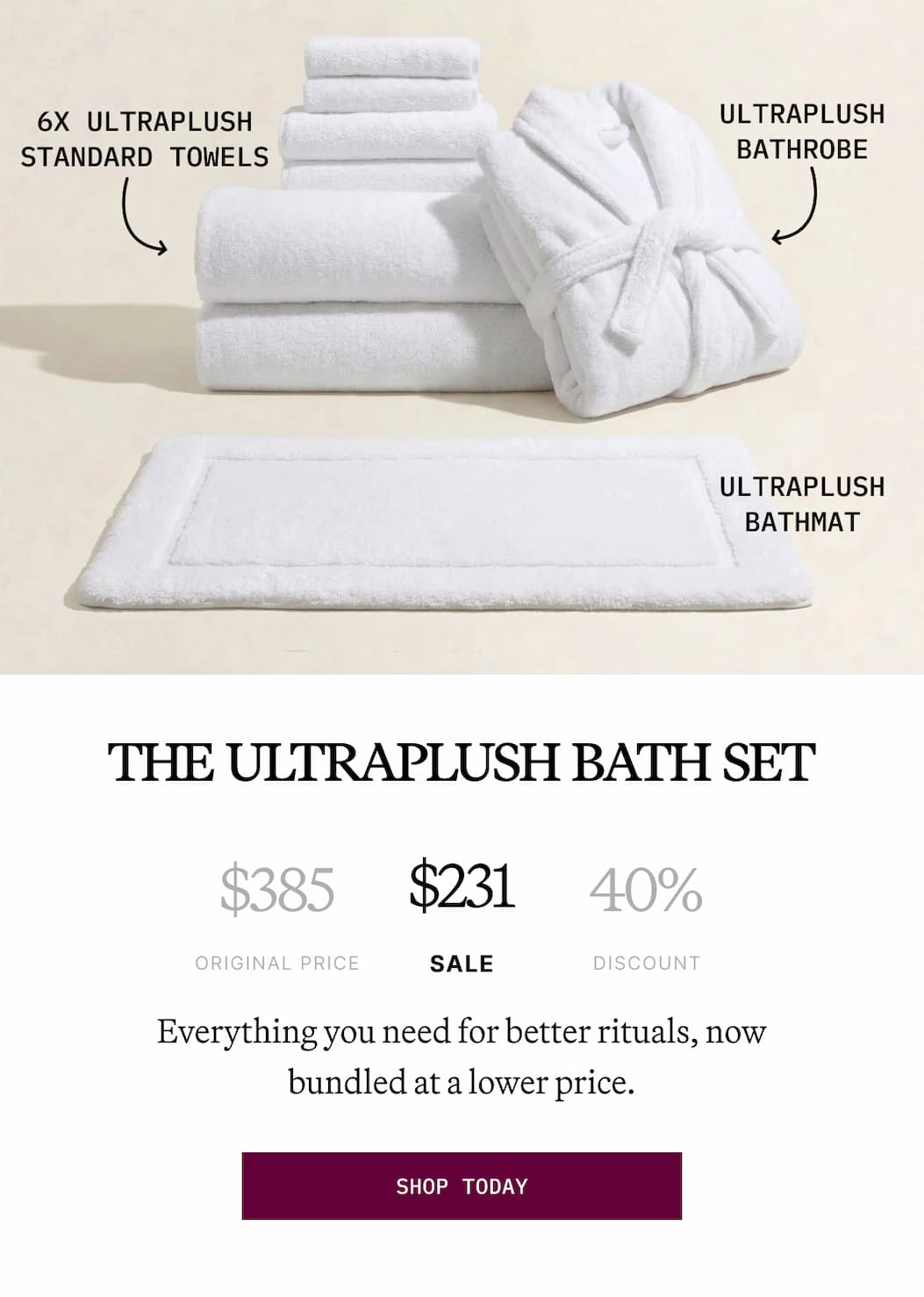 The Ultraplush Bath Set