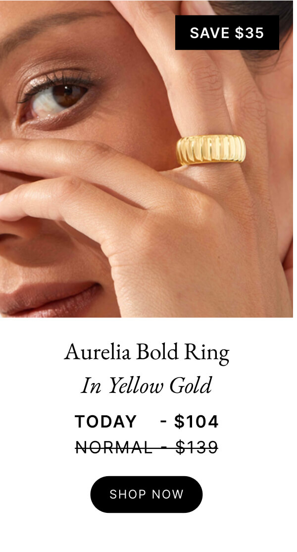 Aurelia Bold Ring In Yellow Gold