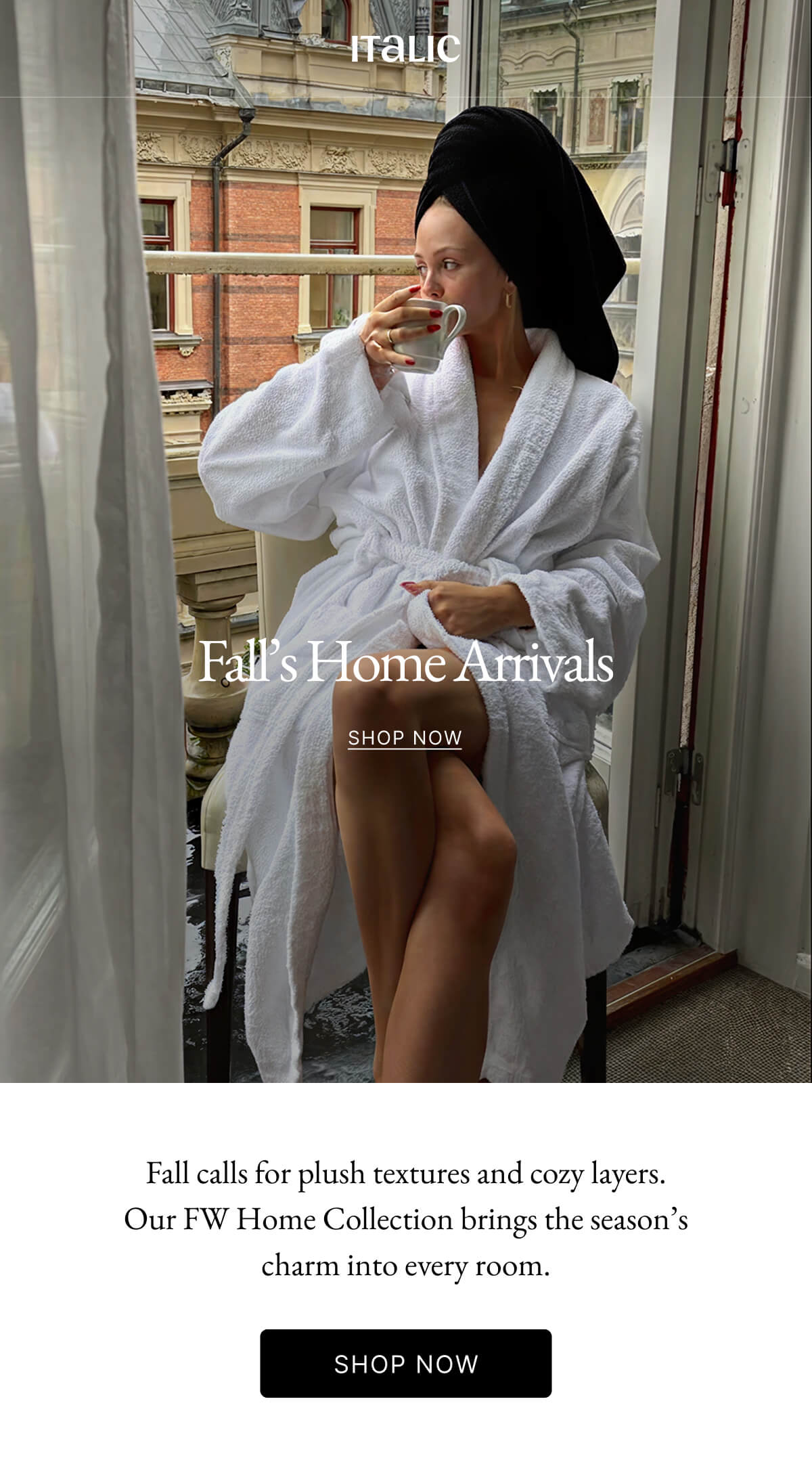 Italic | Life is the Luxury | Fall's Home Arrivals SHOP NOW