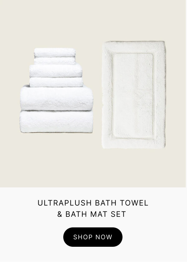 Ultraplush Bath Towel and Bath Mat Set
