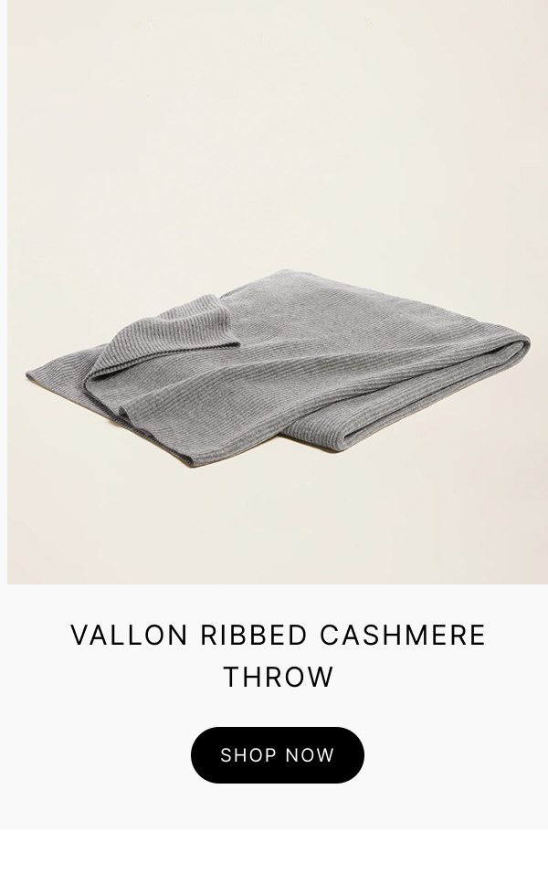 Vallon Ribbed Cashmere Throw