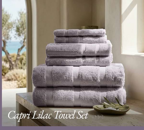 Capri Lilac Towel Set