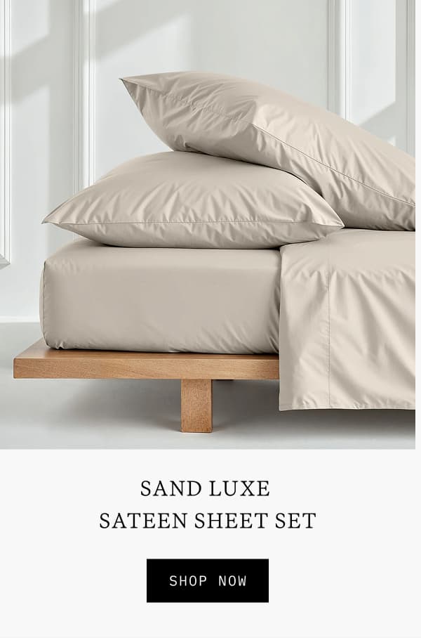 SAND LUXE SATEEN SHEET SET
