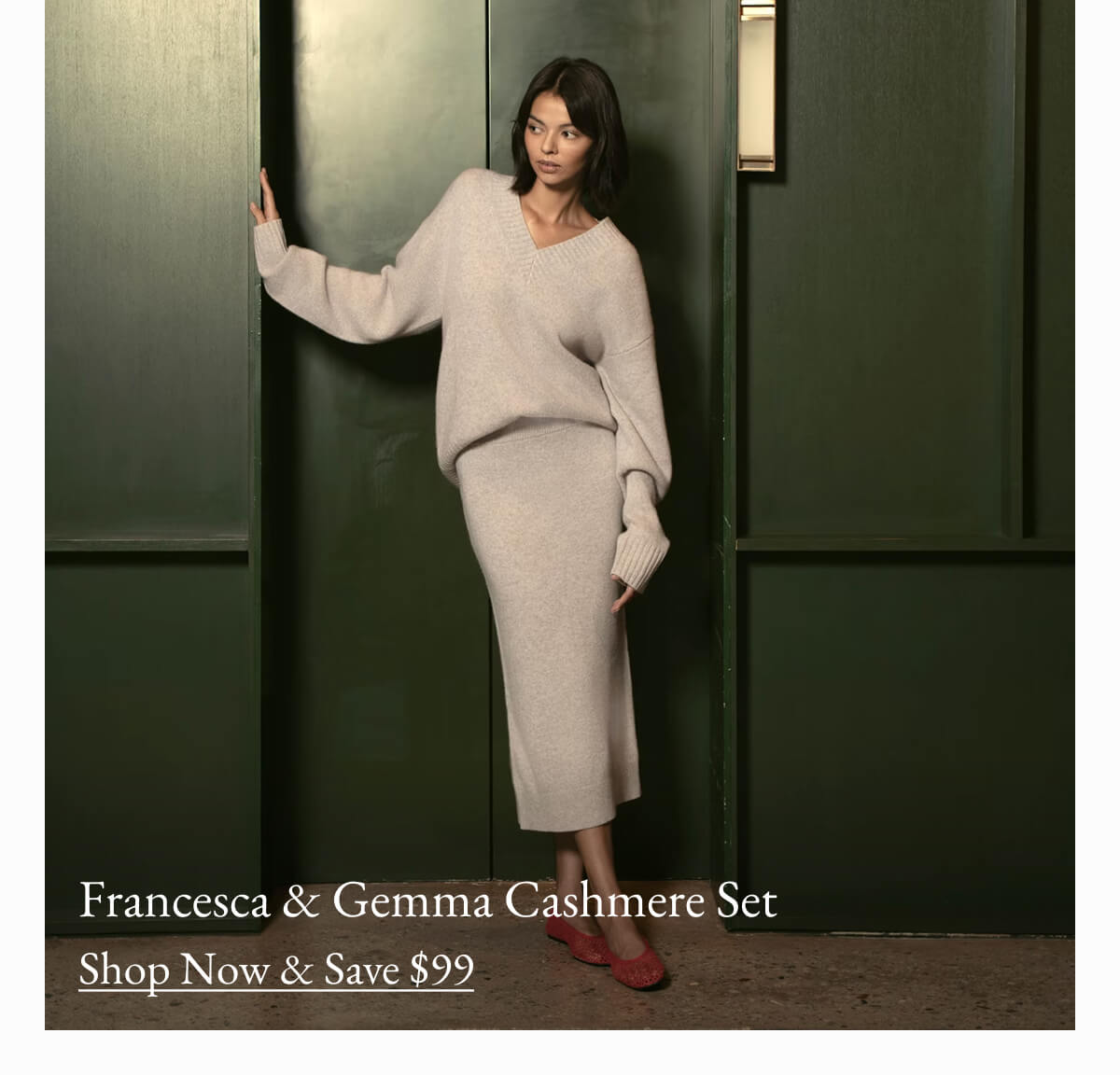 Francesca & Gemma Cashmere Set Shop Now & Save $99