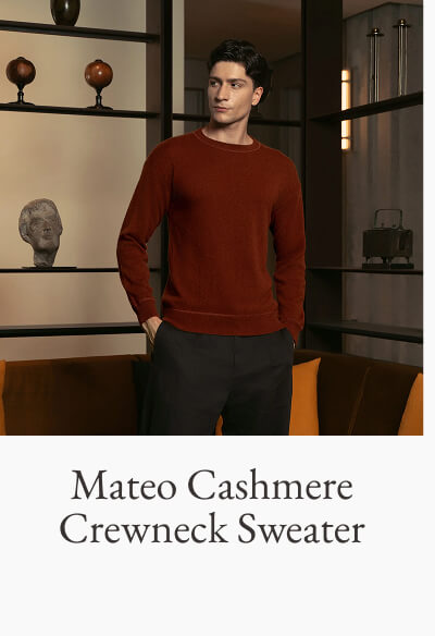 Mateo Cashmere Crewneck Sweater