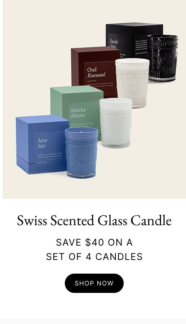 Swiss Scented Glass Candle