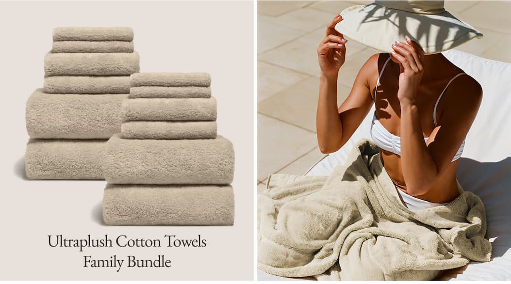 Ultraplush Cotton Towels Family Bundle