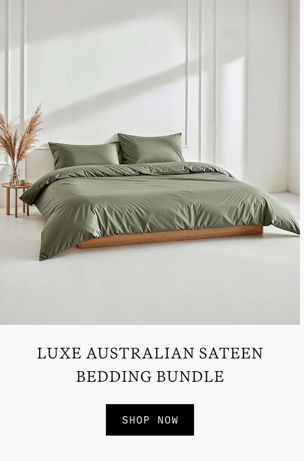 Luxe sateen bedding bundle