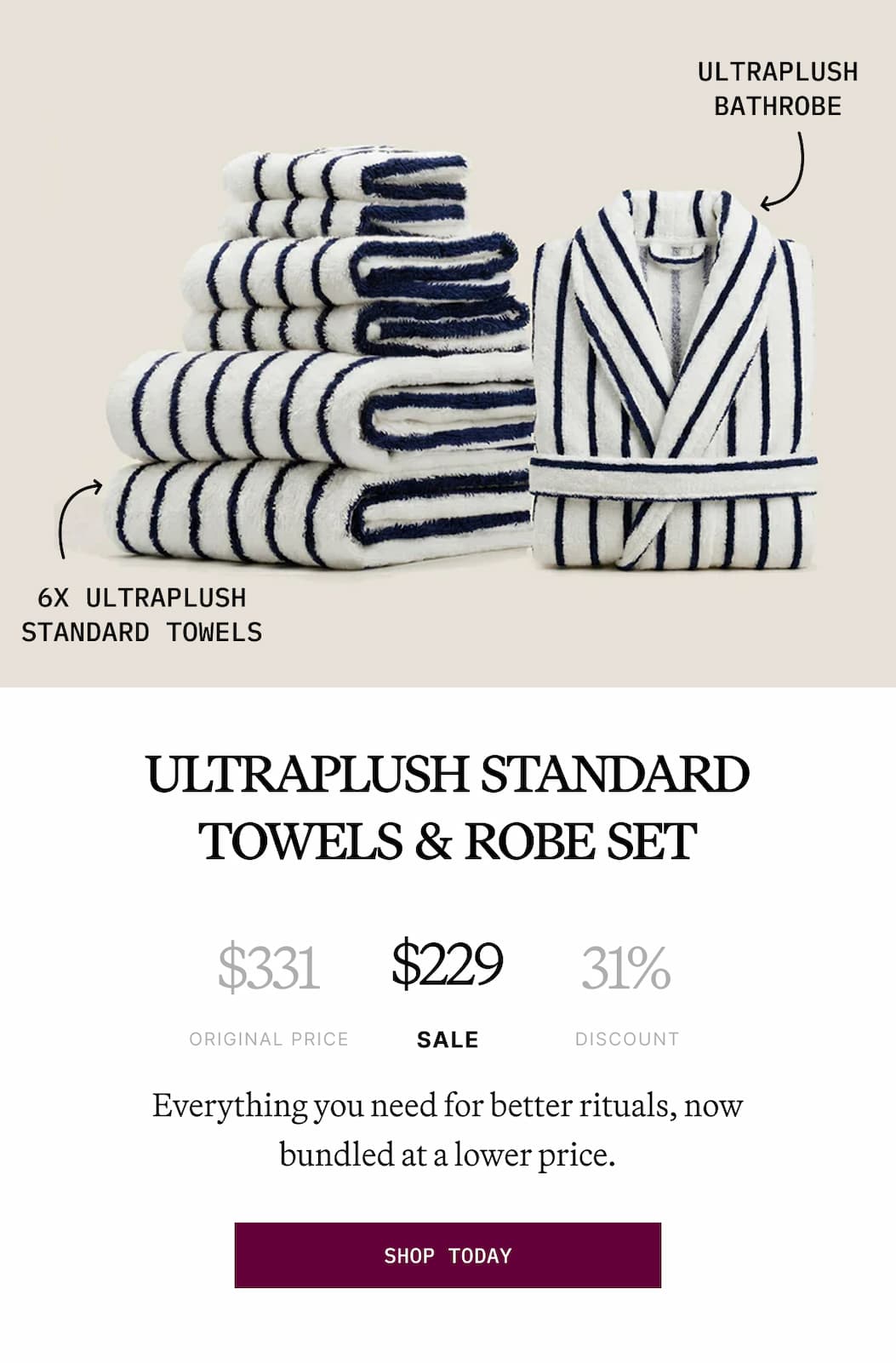 The Ultraplush Towel and Robe Set