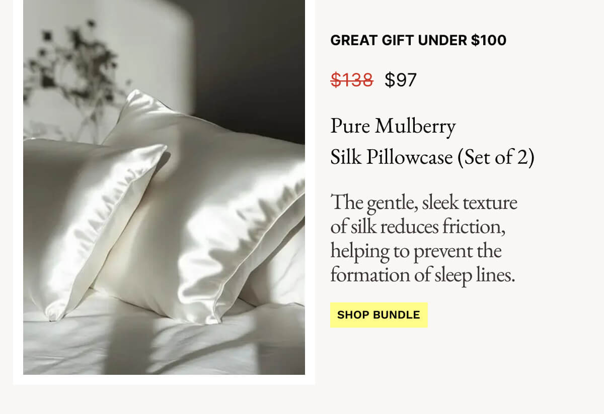 Pure Mulberry Silk Pillowcase (Set of 2)