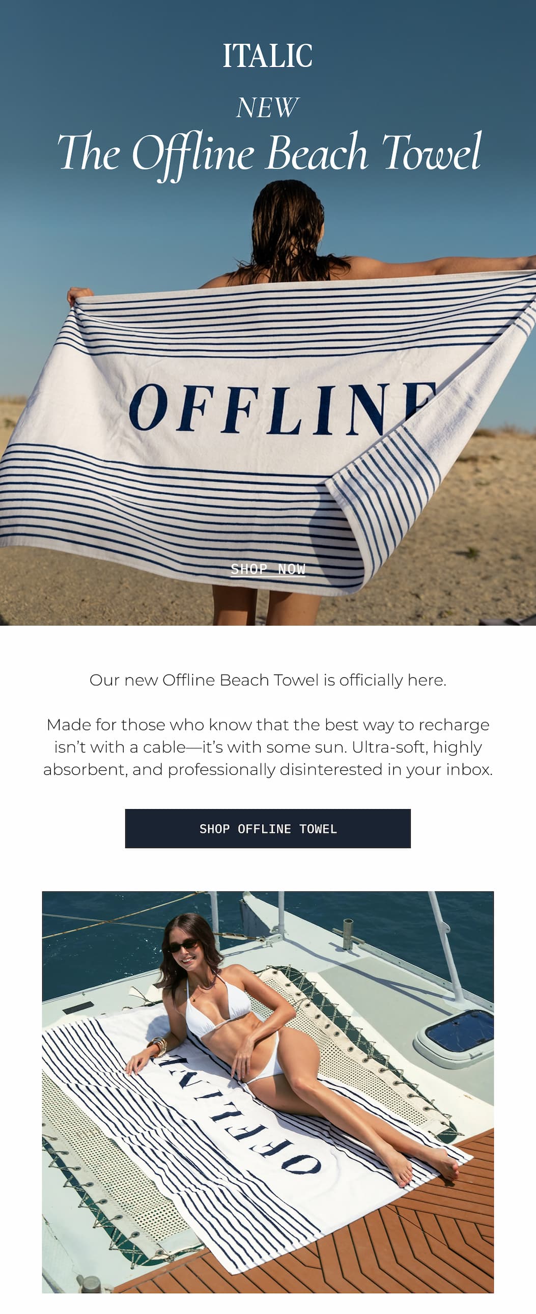 ITALIC | OFFLINE TOWEL