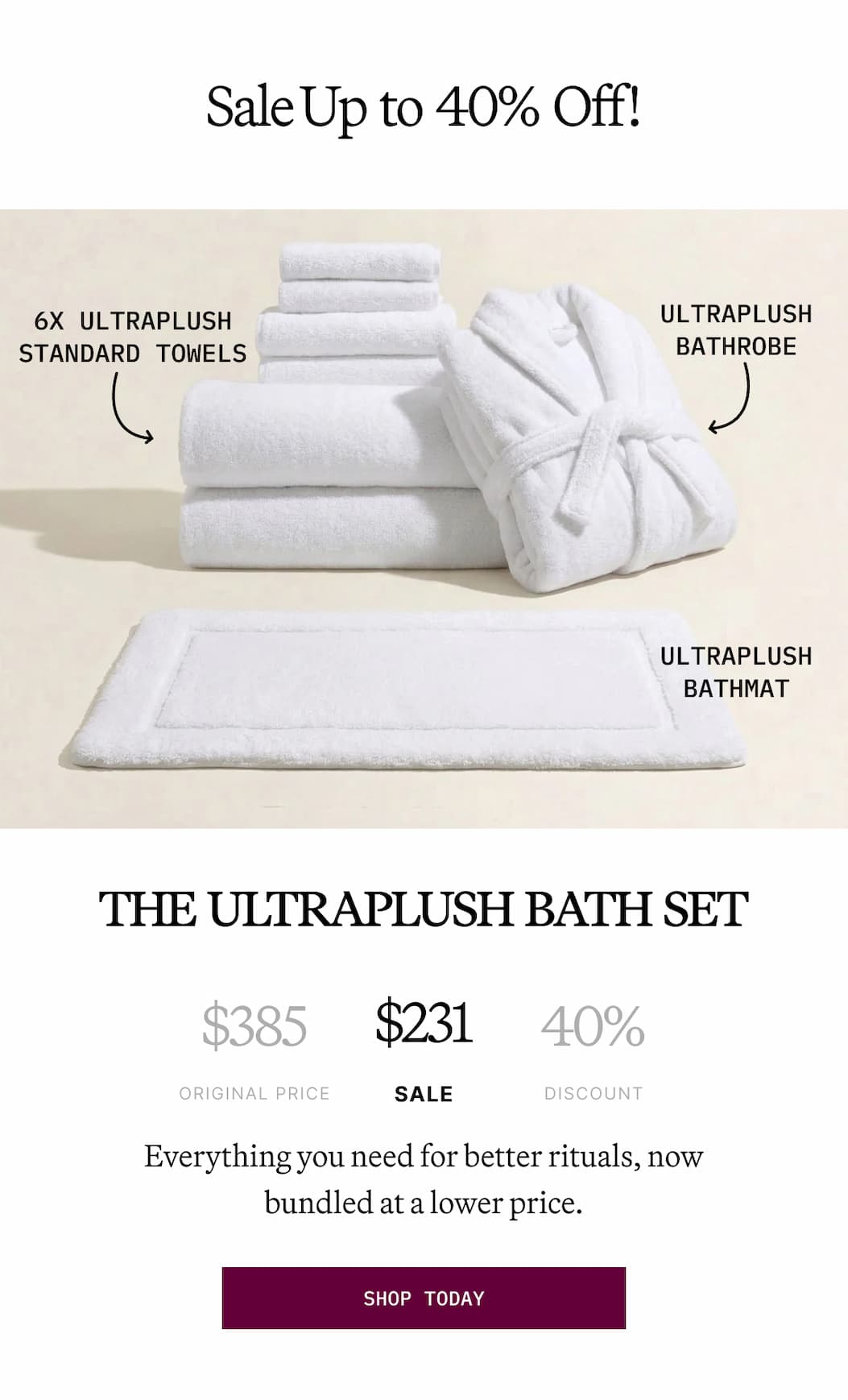 The Ultraplush Bath Set